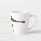 Tasse Latte Illustration d'Ankylosaurus (Droite)