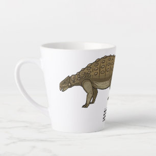 Tasse Latte Illustration d'Ankylosaurus