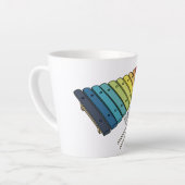 Tasse Latte Illustration de bande dessinée en Xylophone (Angle gauche)