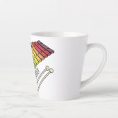 Tasse Latte Illustration de bande dessinée en Xylophone (Droite)