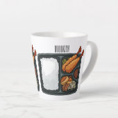 Tasse Latte Illustration de Bento (Angle droit)