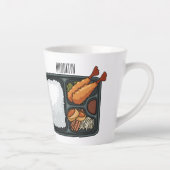 Tasse Latte Illustration de Bento (Droite)