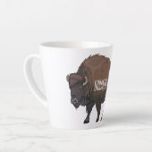 Tasse Latte Illustration de bison (Angle gauche)