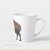 Tasse Latte Illustration de bison (Droite)