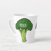Tasse Latte Illustration de Broccoli (Angle gauche)