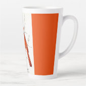 Tasse Latte Illustration de Cardinal (Droite)