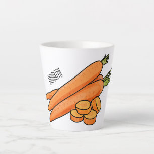 Tasse Latte Illustration de carotte