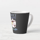 Tasse Latte Illustration de chat au café Sérénité Douce (Angle droit)