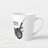 Tasse Latte Illustration de Chopper Motorcycle 1950 (Droite)