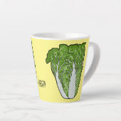 Tasse Latte Illustration de chou chinois (Angle droit)