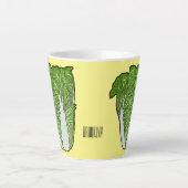 Tasse Latte Illustration de chou chinois (Devant)