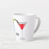 Tasse Latte Illustration de cocktail (Angle droit)