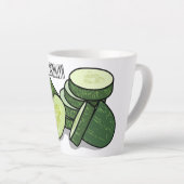 Tasse Latte Illustration de combre (Angle droit)