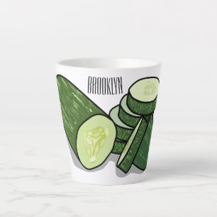 Tasse Latte Illustration de combre