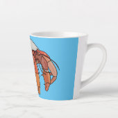 Tasse Latte illustration de crabe solitaire de dessin animé (Droite)