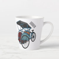 Illustration de cyclo-pousse de dessin animé