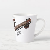 Tasse Latte Illustration de dessin de Sitar (Droite)