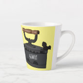 Tasse Latte Illustration de dessin en fer de Charbon (Droite)