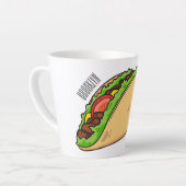 Tasse Latte Illustration de dessin sur Taco (Angle gauche)