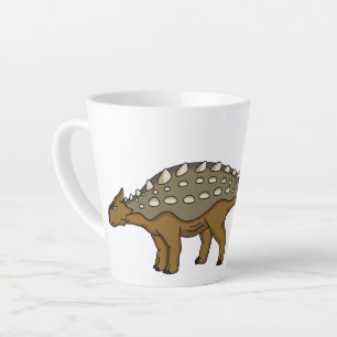 Tasse Latte Illustration de dinosaure blindé Ankylosaurus
