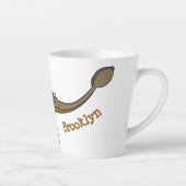 Tasse Latte Illustration de dinosaure blindé Ankylosaurus (Droite)