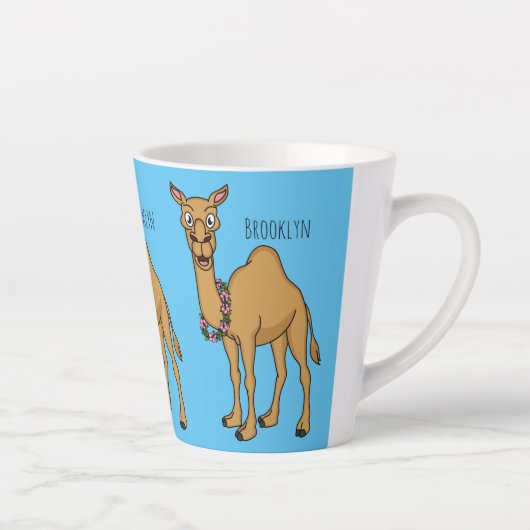 Tasse Latte Illustration de dromadaire (Droite)