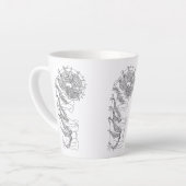 Tasse Latte Illustration de Fiddlehead Fern (Angle gauche)