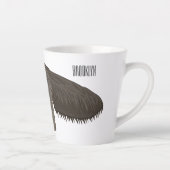 Tasse Latte Illustration de fourmilier de dessin animé  (Droite)