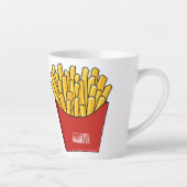 Tasse Latte Illustration de frites (Droite)