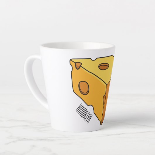 Tasse Latte Illustration de fromage (Angle gauche)