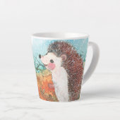 Tasse Latte Illustration de hérisson petit latte (Angle droit)