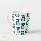 Tasse Latte illustration de Hibou Bleu (Angle gauche)