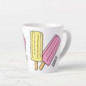 Tasse Latte Illustration de Ice pop (Angle droit)
