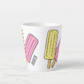 Tasse Latte Illustration de Ice pop (Devant)