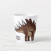 Tasse Latte Illustration de Kentrosaurus (Devant)