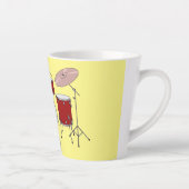 Tasse Latte Illustration de kit de batterie (Droite)