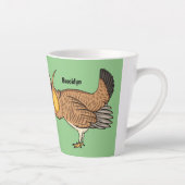 Tasse Latte Illustration de la bande dessinée de poulet de pra (Droite)
