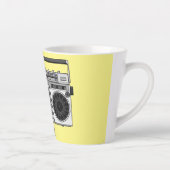 Tasse Latte Illustration de la bande dessinée radio (Droite)