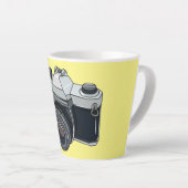 Tasse Latte Illustration de la caméra (Angle droit)
