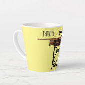 Tasse Latte Illustration de la machine à coudre (Angle gauche)