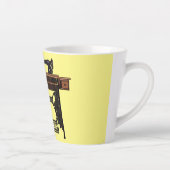 Tasse Latte Illustration de la machine à coudre (Droite)