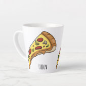 Tasse Latte Illustration de la pizza (Angle gauche)