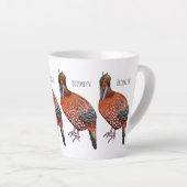 Tasse Latte Illustration de la tragédie de Cabot (Angle droit)