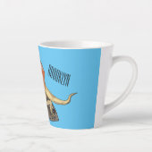 Tasse Latte Illustration de lézard à col frisé (Droite)