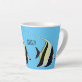 Tasse Latte Illustration de l'idole mauresque (Angle droit)