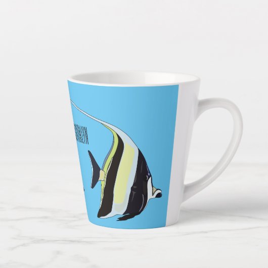 Tasse Latte Illustration de l'idole mauresque (Droite)