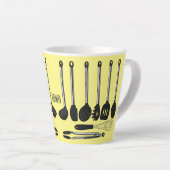 Tasse Latte Illustration de l'ustensile de cuisine (Angle droit)