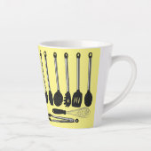 Tasse Latte Illustration de l'ustensile de cuisine (Droite)