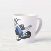Tasse Latte Illustration de motoneige (Angle droit)