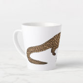 Tasse Latte Illustration de pangolin à queue longue (Angle gauche)